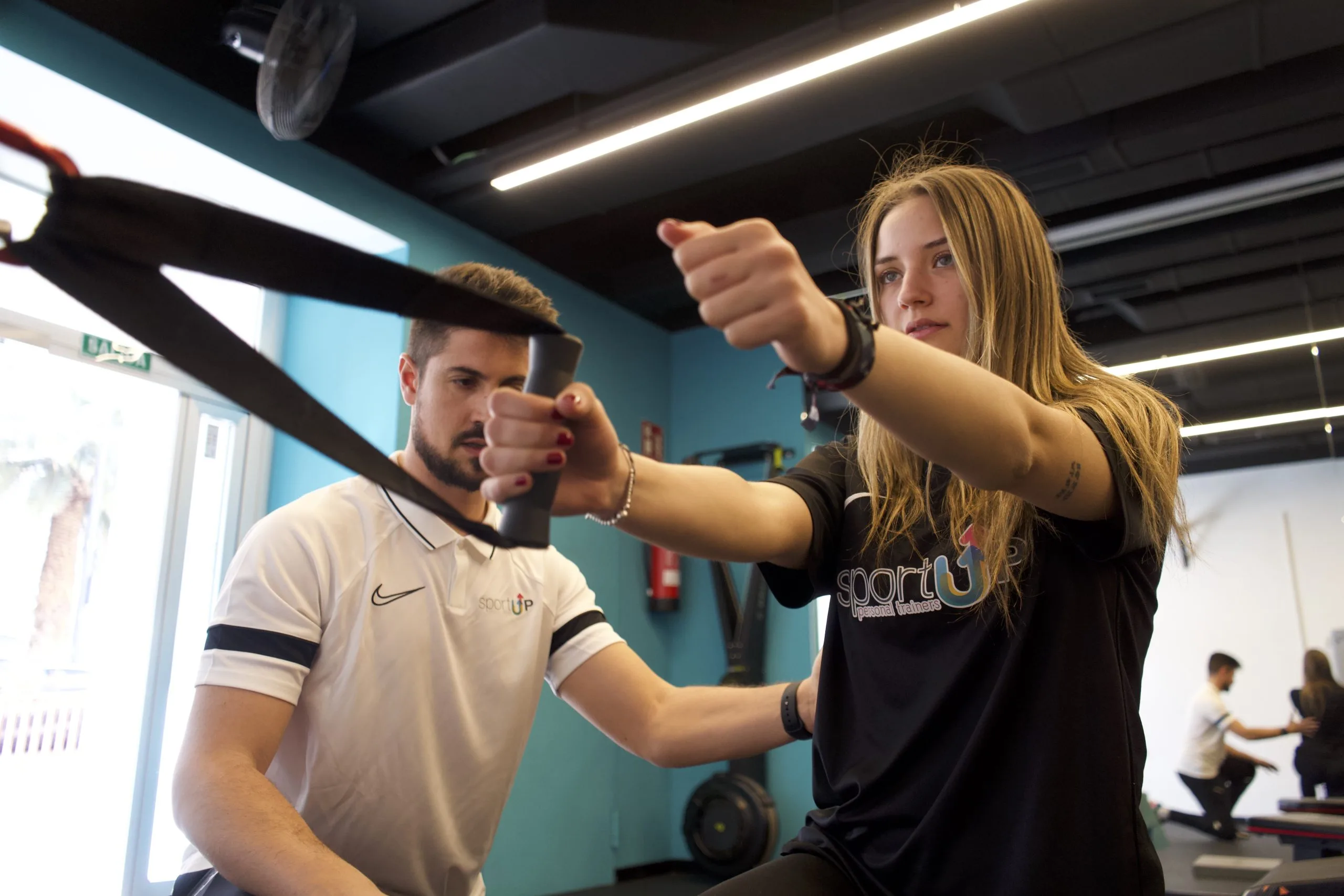 Entrenamiento personal con chica en zaragoza