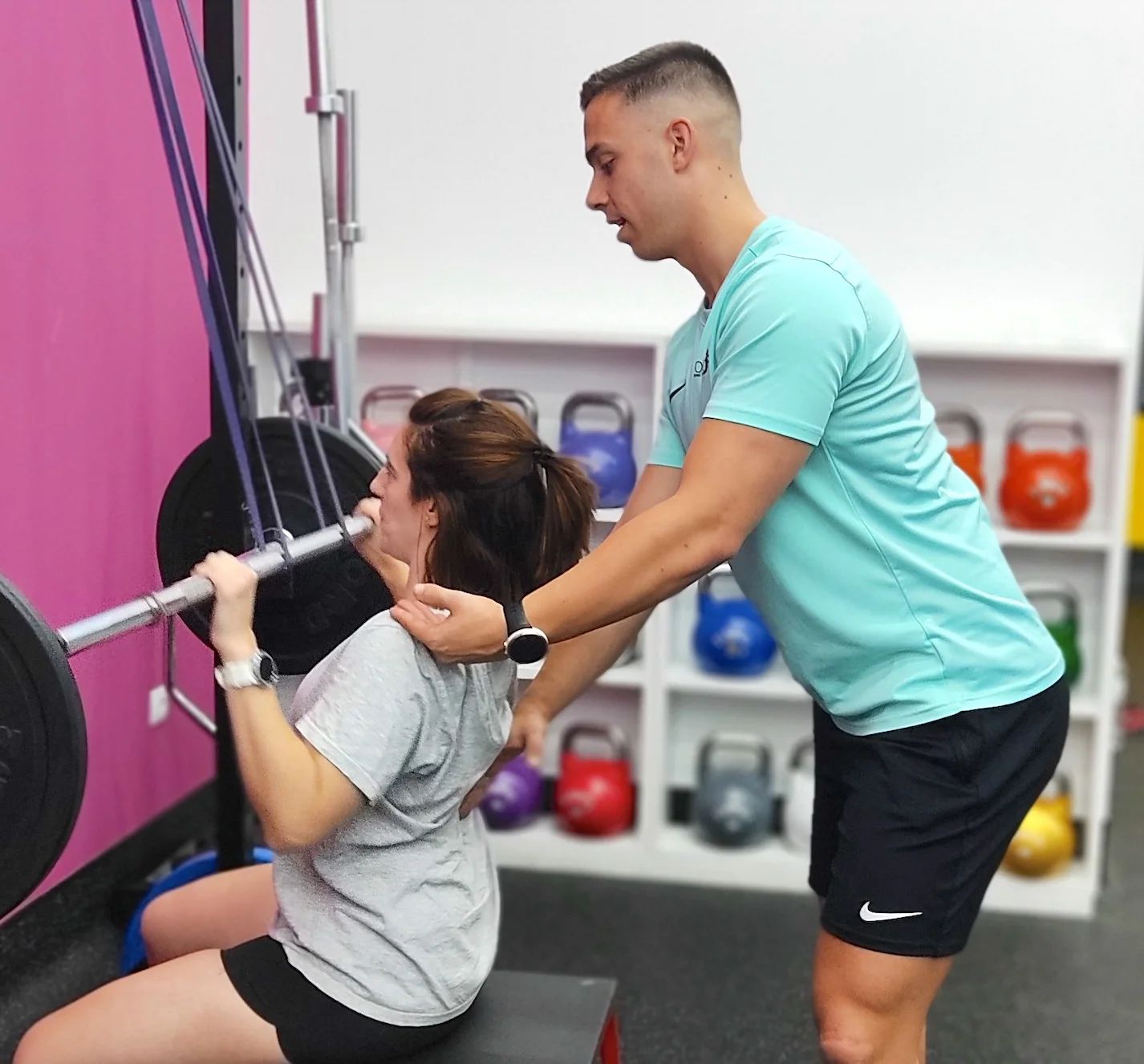 Ejercicios con entrenador personal